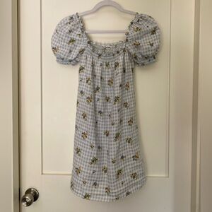 [SOLD] REFORMATION Carsen Linen Babydoll Mini Dress XS